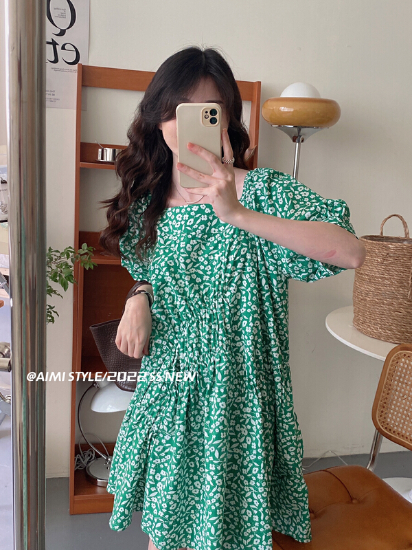 [aimistyle] small fresh broken flower age reducing dress 10776# HBx
