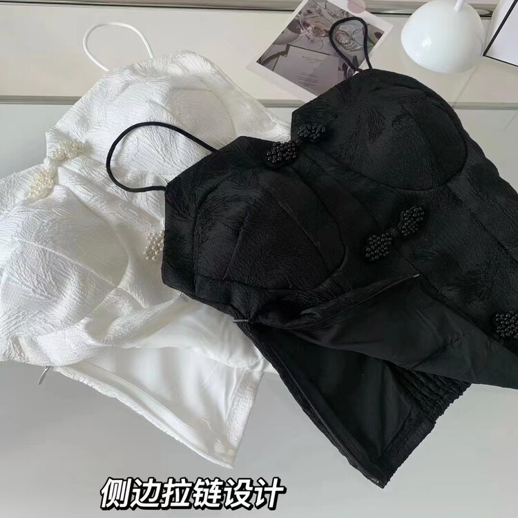 [YG] Guochao embroidery versatile fashion vest / sling 542# lwy