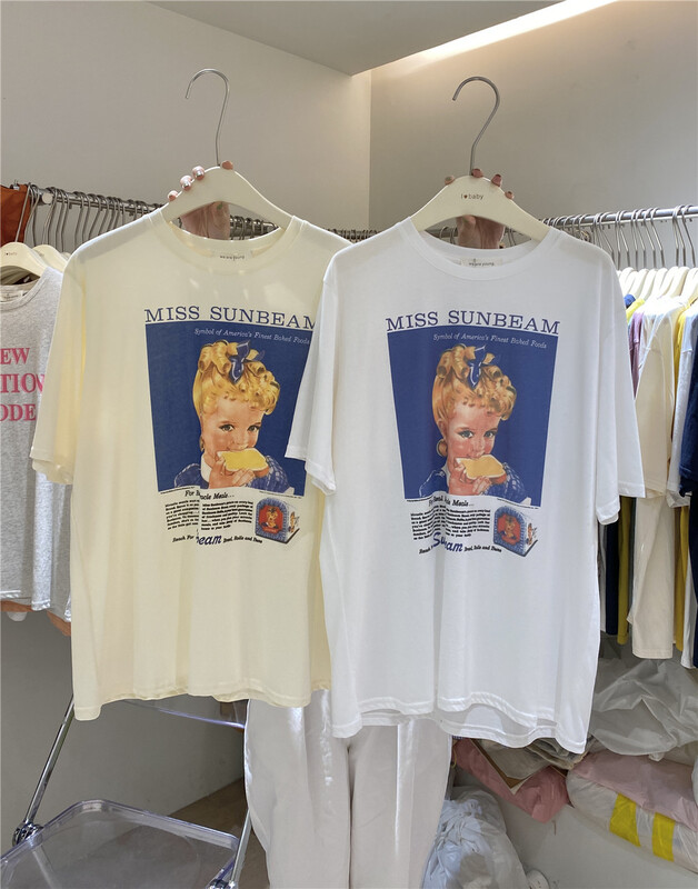 [we are young] American retro boys loose short sleeve T-shirt 099# zxx