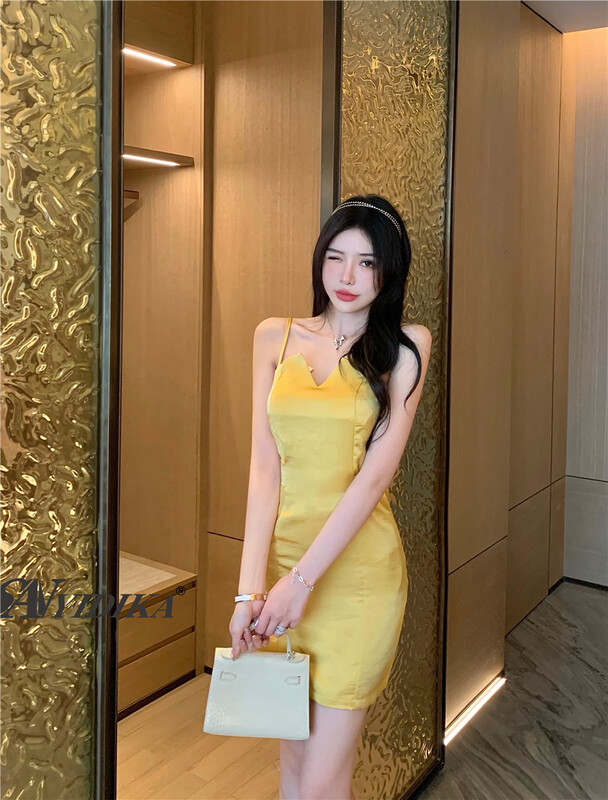 New in early summer! [aiyidika] small sexy simple retro dress 657# JJ