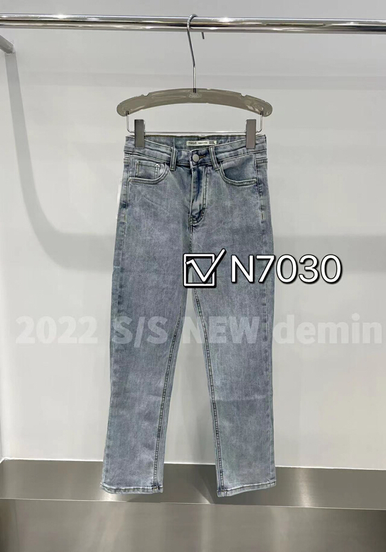 [hgyc fairy tale princess] double craft washing elastic pipe jeans n7030# JJ