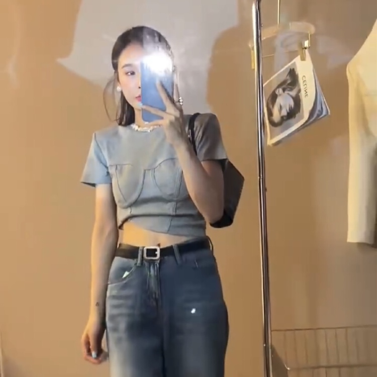 [toko. Z] comfortable and versatile simple short sleeve T-shirt 2299# cqw