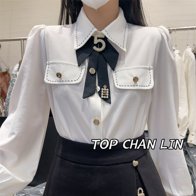 現貨!【TOP CHAN LIN】韓版氣質舒適襯衫(不配胸針)  YS1-8257-1#  CQW