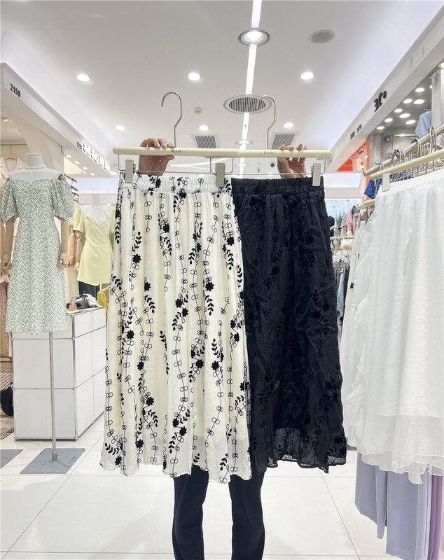 New in early summer! [Kexin] pattern aging light mature style skirt ys1-6006# LSL