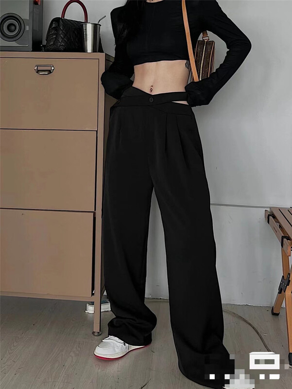 [naisha beard] hot girl design cross waist slim trousers ys3-6110# CLS