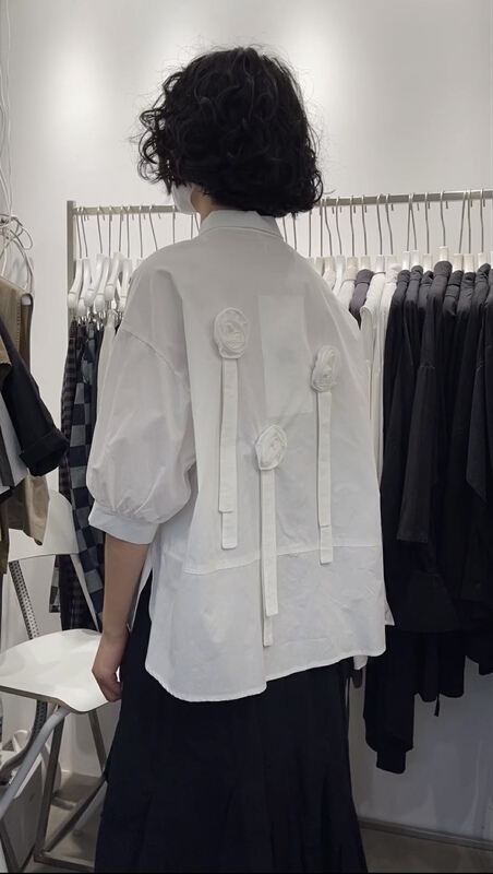 [three and two] simple single breasted fashion shirt 99096# L