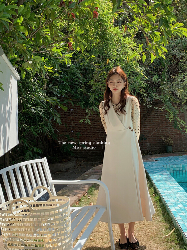 New year in early spring! [miss miss miss home] side beveled suit vest dress 6l021# ZSY