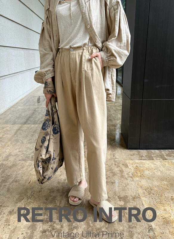 [Rin] loose and thin solid color casual pants r20939# cqw