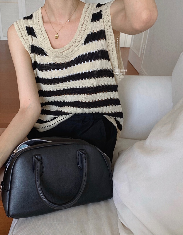 [your room] Korean personalized striped vest 2028# cqw