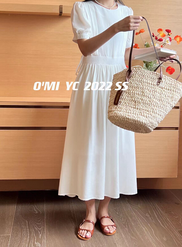 goods in stock! New in early summer! [O MI] Korean side lace up waist dress ys-7611# HBx