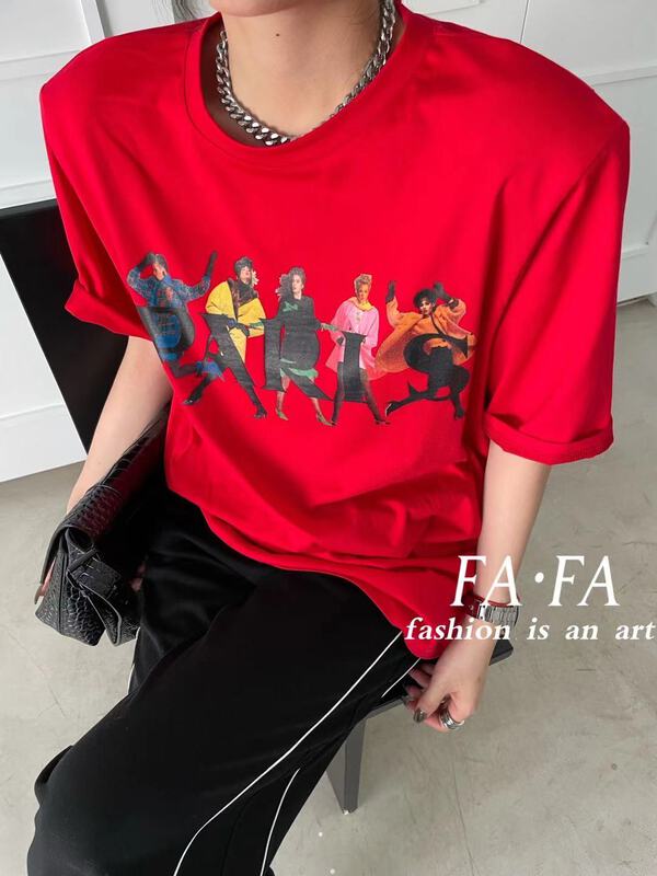 New in early summer! [Fafa] Korean basic versatile short sleeve T-shirt 16931# zxl