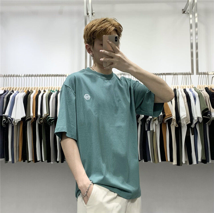 New in early summer! [wild club] round neck loose and versatile short sleeve T-shirt c30011# ZZL