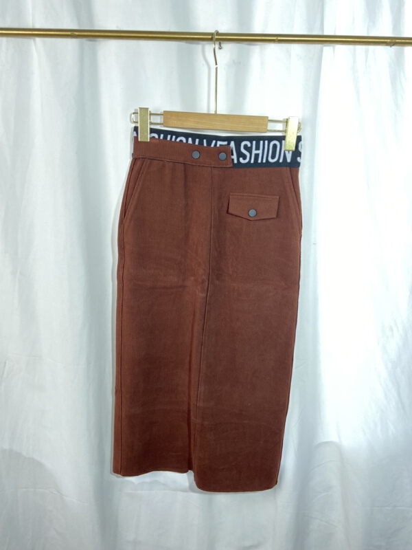 [Yi show shop] letter foreign style slim light mature style skirt ys1-1306# Cl