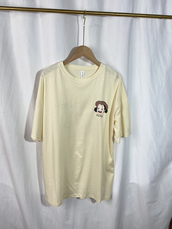 New in early summer! [Yi show shop] cartoon printed loose Casual Short Sleeve T-shirt ys1-949# Cl