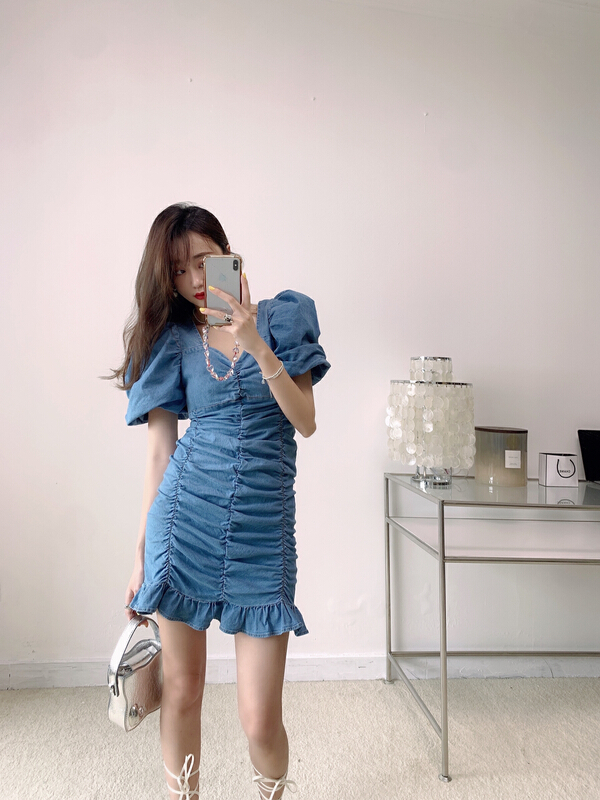 [Vanessa] fashionable slim dress 6192# ozq