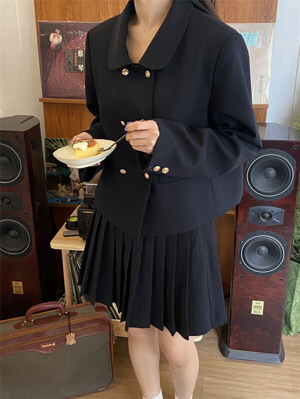 早春上新！【BLUEPOPS】雙排扣氣質百搭短外套  A2137#  ZXL
