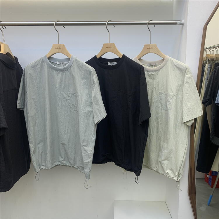 New year in early spring! [Shenzhi] crew neck solid color versatile short sleeve T-shirt f21019# ZZL