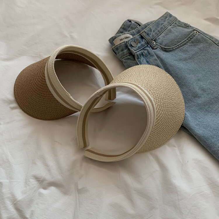 goods in stock! [Gabrielle] versatile empty top woven hat w0051# zxl