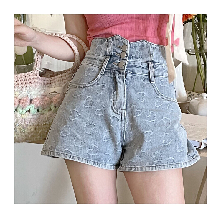 [jun.t] bow tie high waist versatile jeans 6039# PCZ