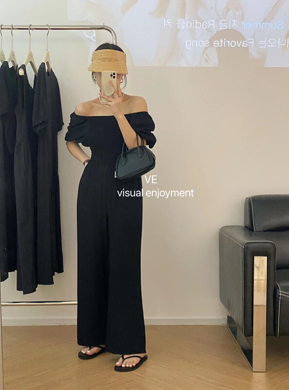 [ve] one shoulder style generous Jumpsuit 99013# HBx