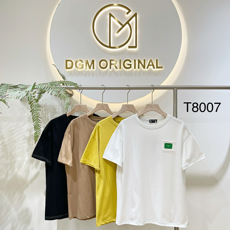 [DGM] personalized label versatile short sleeve T-shirt t8007# ZZL