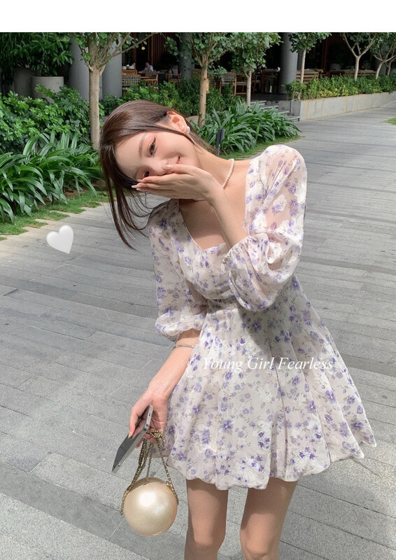 【MS STUDIO】提花雪紡碎花連衣裙  452#  PCZ