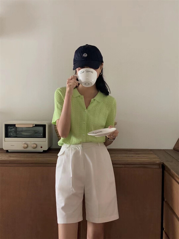 [in by in] Korean versatile short sweater 0882# zjy