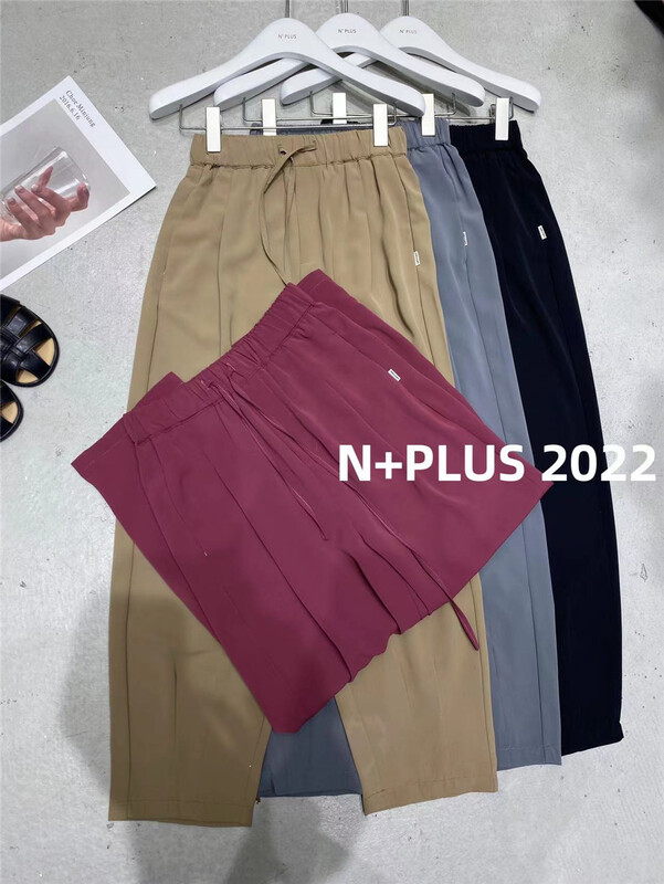 【N+PLUS】鬆緊腰寬鬆百搭休閒褲  22070#  OZQ