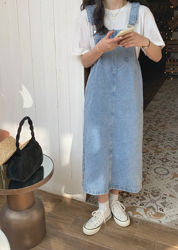 [80rerai] Korean loose and versatile split strap skirt ys1-9201# ll