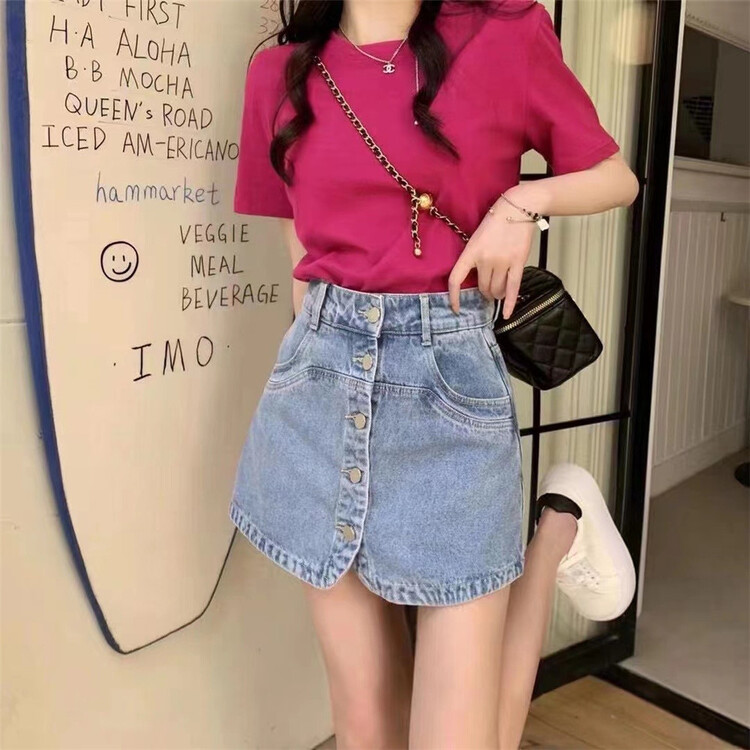 [Kamil] Korean casual denim skirt pants a2928# ZSY