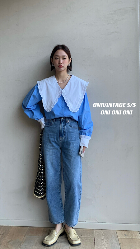 [onivinage Ernie] slim 9-point versatile jeans ol222j5082# zxl