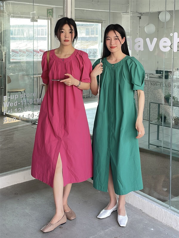 New in early summer! [clean space] simple Korean style dress (with belt) 31953# CLS