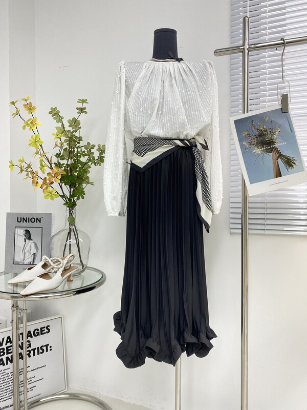 Cxdhh / new in early spring! [strict selection - planting grass and trees] Korean version of sweet net color skirt xc16-18136-l# jhy
