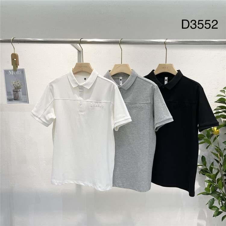 New in early summer! [wild squirrel] simple and versatile letter polo shirt d3552# ZZL