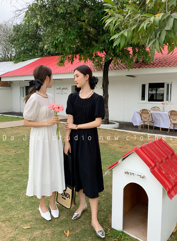 New in early summer! [Dajia] Korean slim and breathable Chiffon Dress 22237# CLS