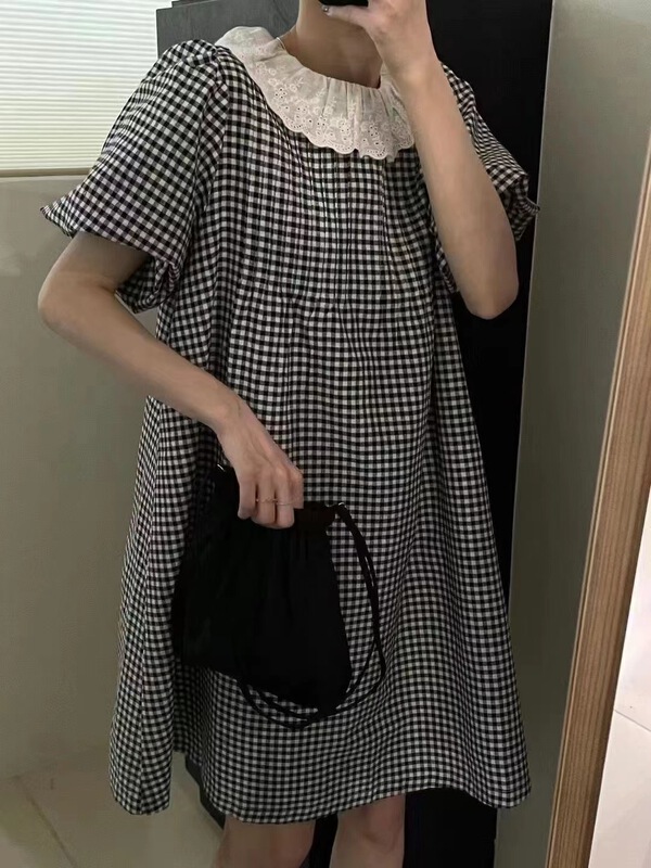 [Duomi] Plaid loose fit dress 3326# zxl