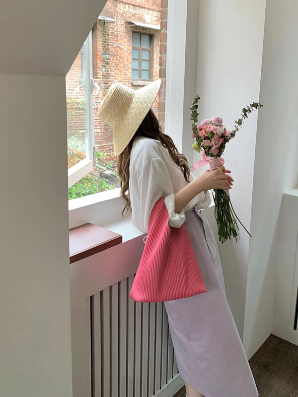 [Mi he] Korean style simple temperament large capacity messenger bag (with small bag) 8222# lwy