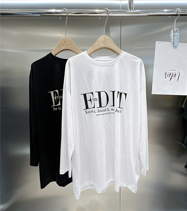 New year in early spring! [bobo1972] letter print loose short sleeve T-shirt 223813# XYJ