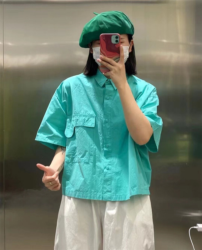 [we home] Korean single breasted comfortable shirt 2916# L