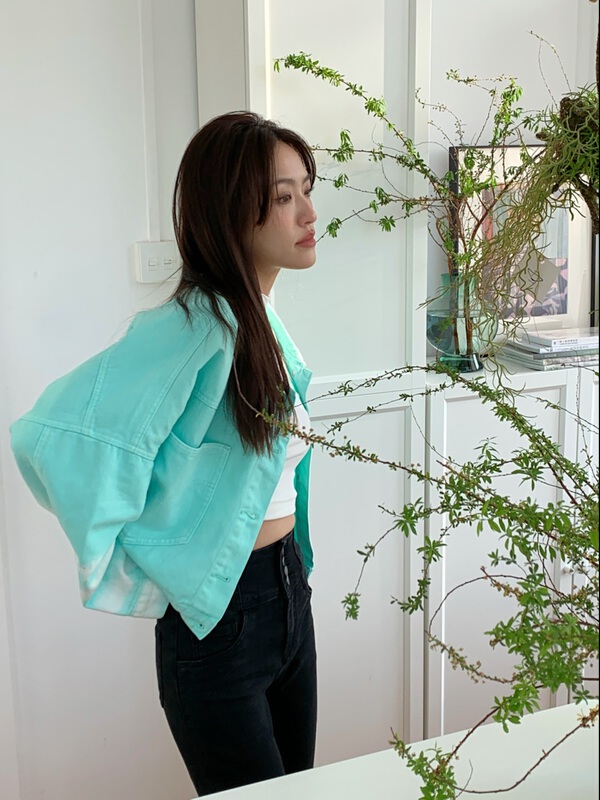 New year in early spring! [SMX] Korean style versatile button up denim jacket 6253# XJ