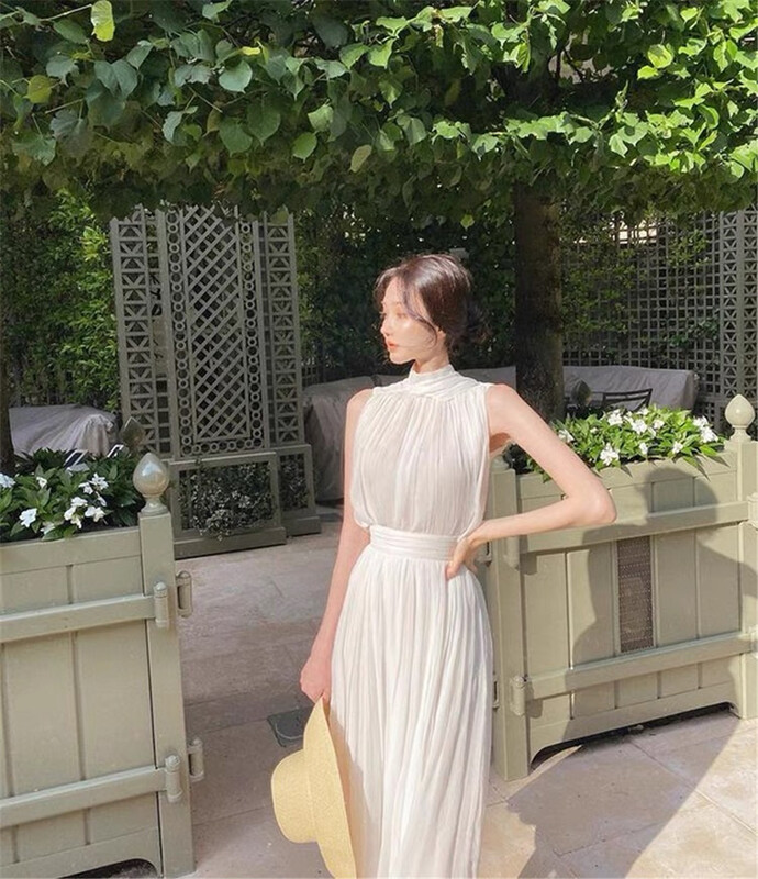 New in early summer! [Linna] elegant sleeveless vest + gentle skirt suit 124548# zxx
