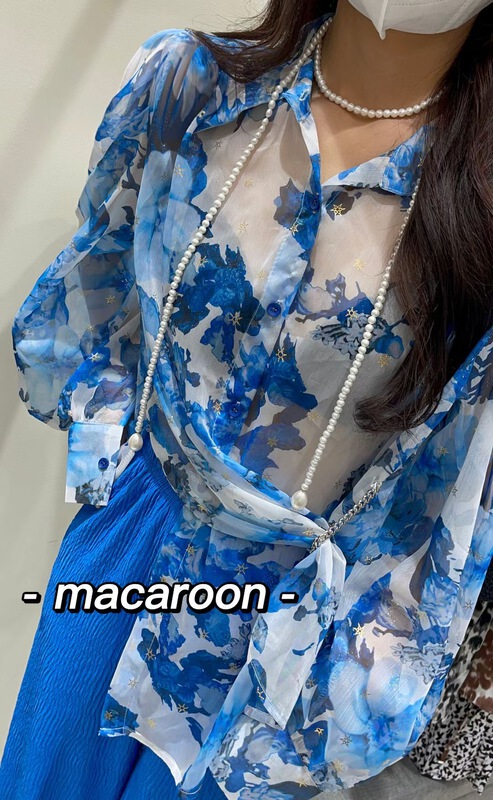 goods in stock! New year in early spring! [macaroon] Vintage Decor loose shirt 7730# PCZ