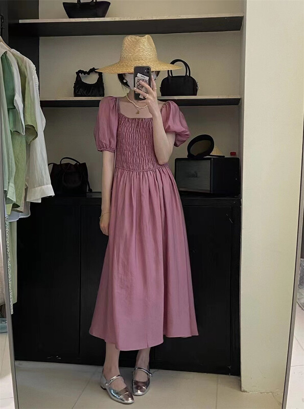 [larti] bubble sleeve lady dress c8529# ll