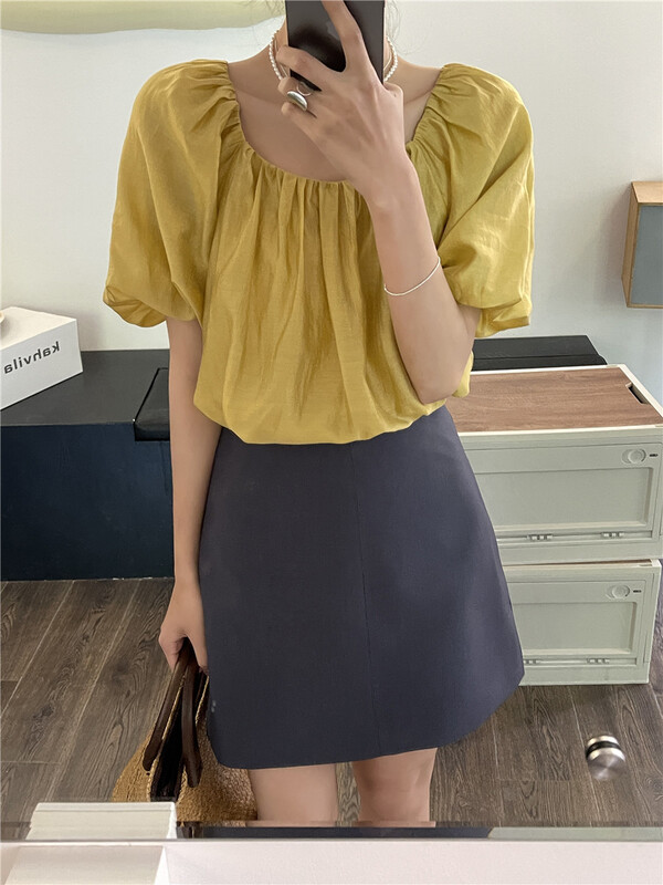 New in early summer! [mm. C] Korean versatile meat covered slim skirt 22390# lwy