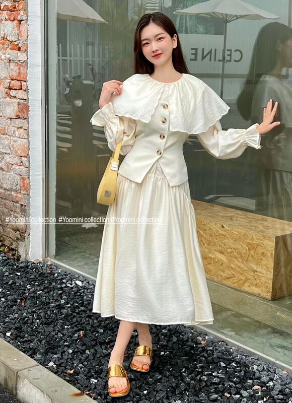 goods in stock! [yoomini] Korean version solid color loose dress c12529# WPL