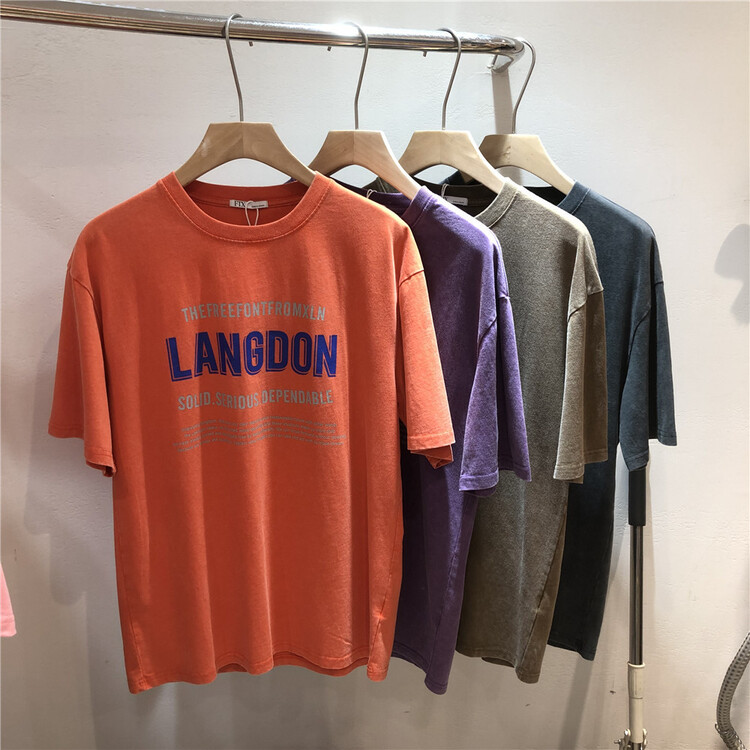 New year in early spring! [Mr. Bujue] round neck letter printed short sleeve T-shirt ys1-1211# ZZL