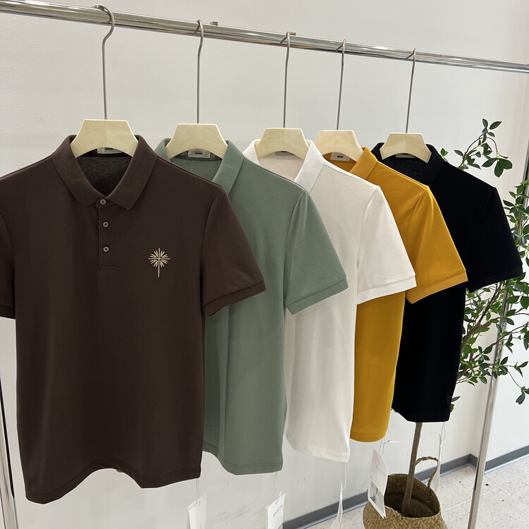 New in early summer! [maibia] Japanese embroidered short sleeved polo shirt pp001# ZZL