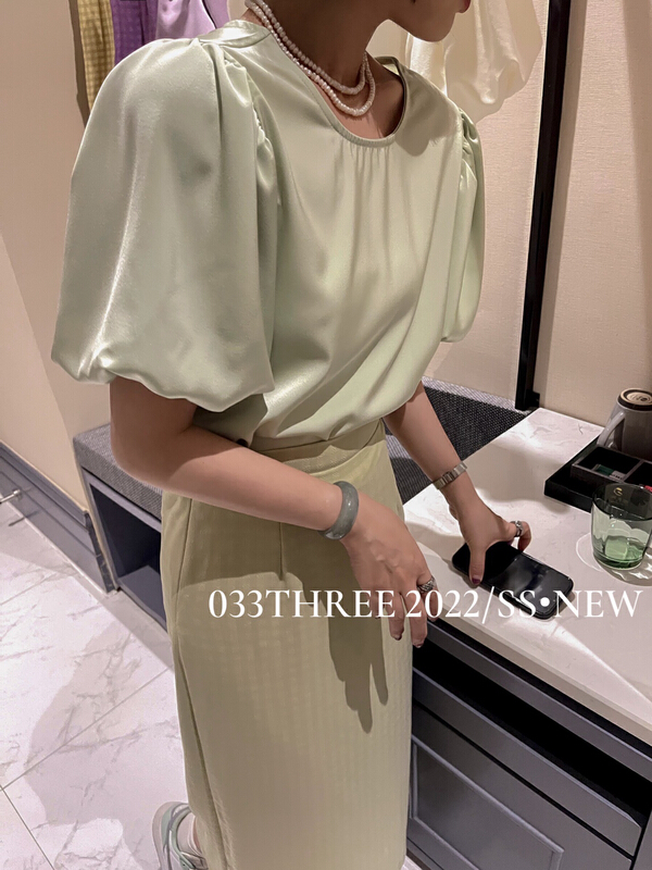 [033three] Korean version simple and versatile small shirt 8126# ozq