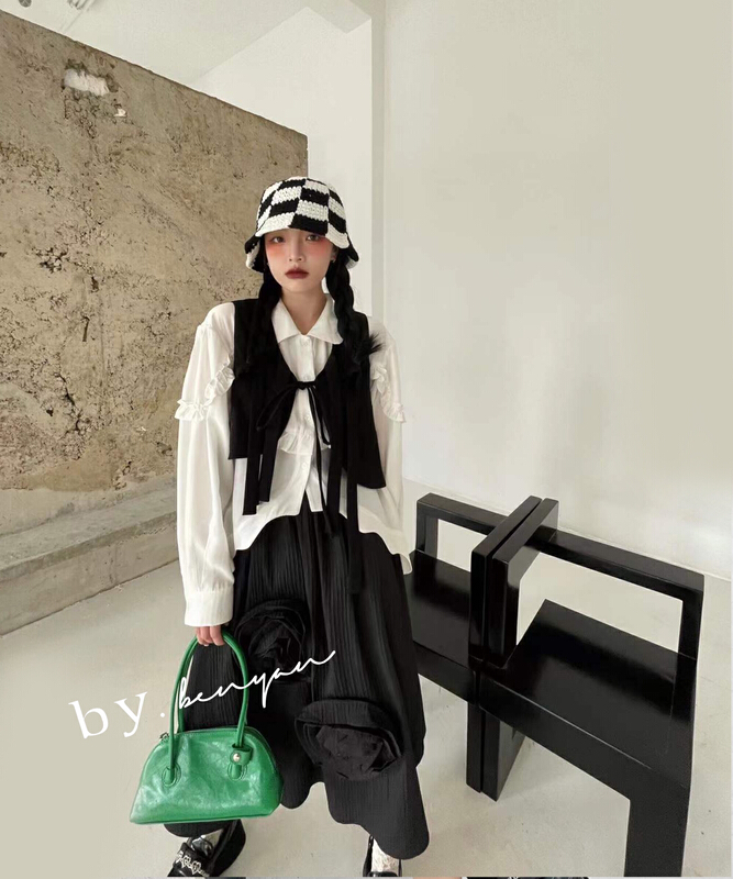 New year in early spring! [benyan] minimalist flower skirt 9791# zxx