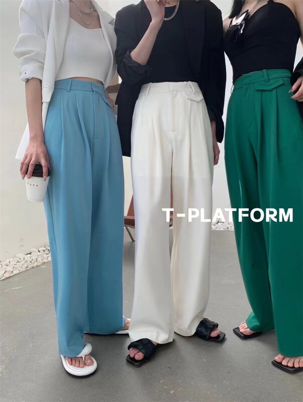 Seven colors available! File mouth explosion! [t-platform] Korean straight pants 2270# zxx